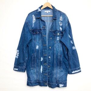Insane Oene distressed oversized denim jacket